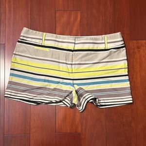 Loft Striped Women's Shorts - Multicolor size 14